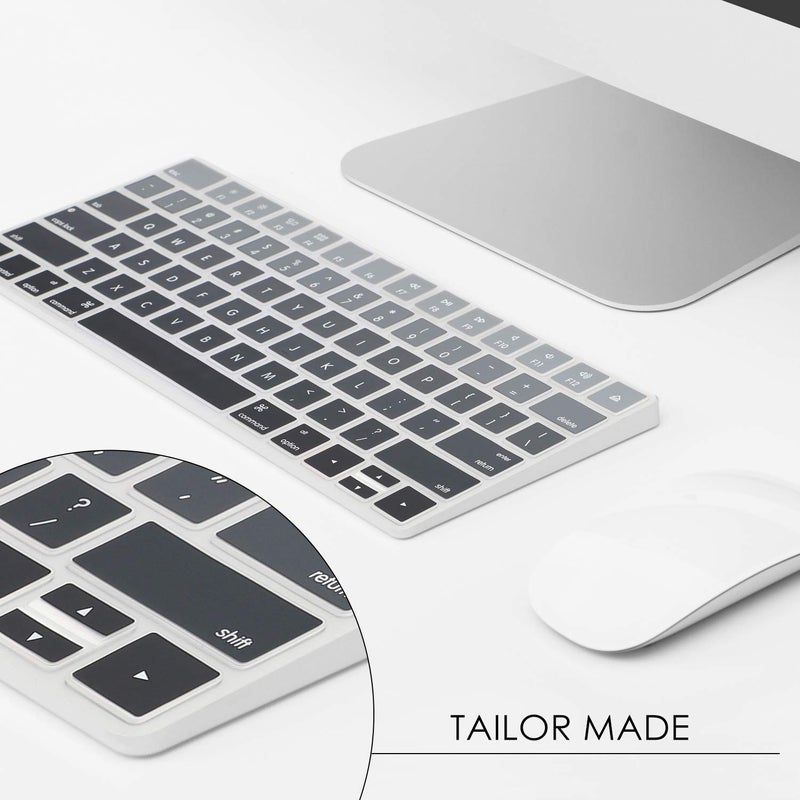 Allinside Ombre Gray Cover for Apple Magic Keyboard (MLA22LL/A) with US Layout - Image 3